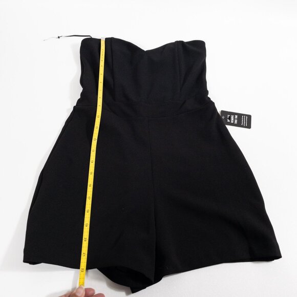 Express Black Strapless Romper Size 0 XXS Club Wear - Picture 7 of 8